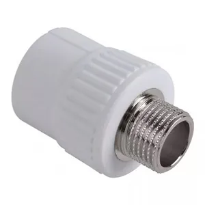 Муфта PP-R комб. с нар.р. D  32х 1/2 (белая) Valfex 10130232 thumbnail